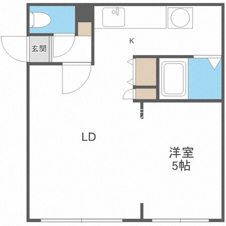 麻生駅 徒歩6分 1階の物件間取画像